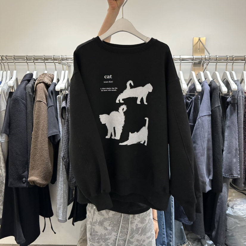 VIVE韓國代購㊣女裝新品人氣時尚職業25秋冬真品推薦衛衣加絨VIVE衛衣圖色3