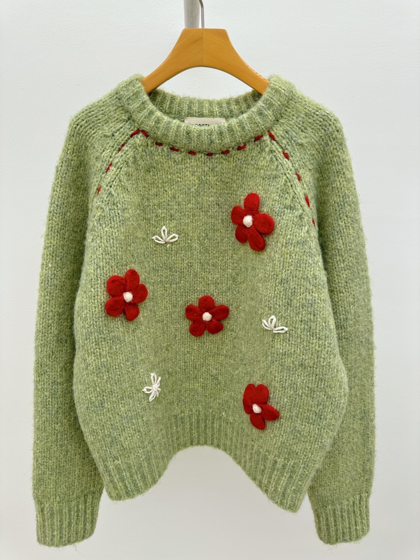 THORE東大門㊣實拍女裝新品休閑真品職業時尚推薦熱賣25秋冬毛衣THORE毛衣圖色1