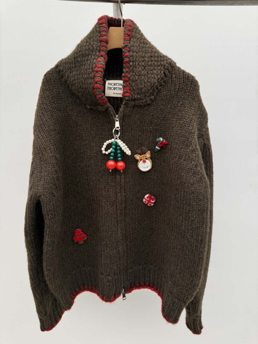 THORE東大門㊣實拍女裝新款25秋冬時尚休閑職業人氣毛衣羊毛衫THORE毛衣圖色1