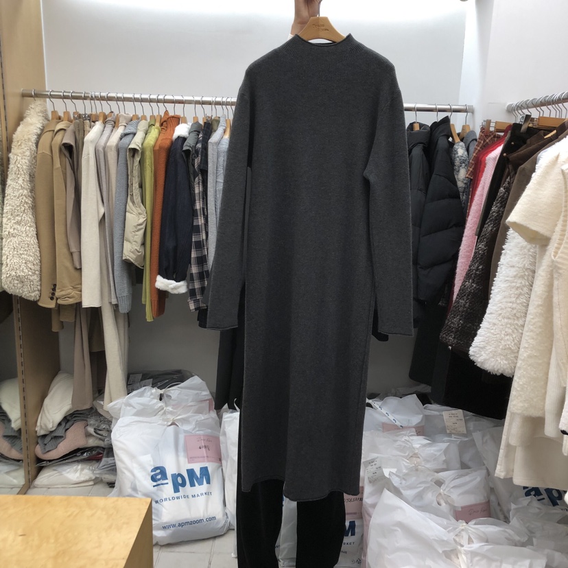 DRESS ROOM東大門㊣實拍女士新品真品職業休閑人氣25秋冬連衣裙DRESS ROOM連衣裙圖色2