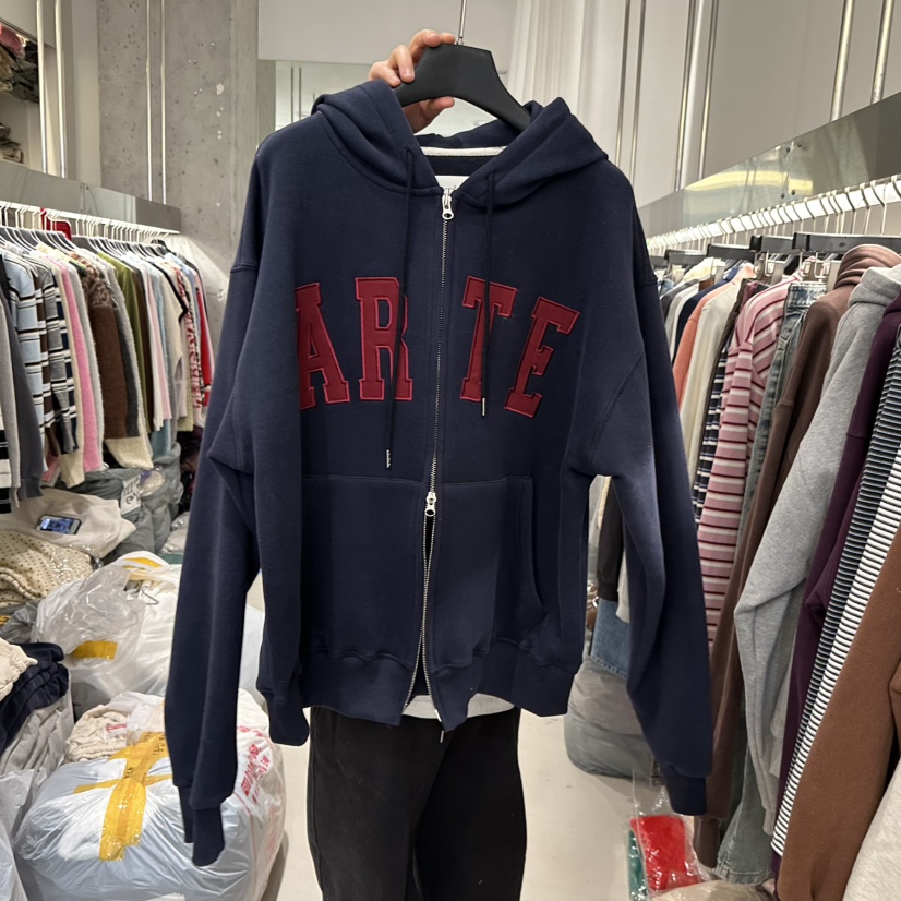 ARTE STUDIO東大門㊣直郵女士新品人氣夾克連帽拉鏈衫加絨ARTE STUDIO夾克圖色4