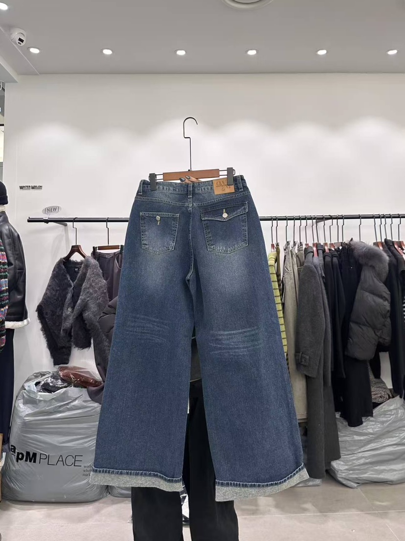 WATERMELON東大門㊣實拍女士新款推薦真品人氣休閑時尚牛仔褲WATER MELON牛仔褲