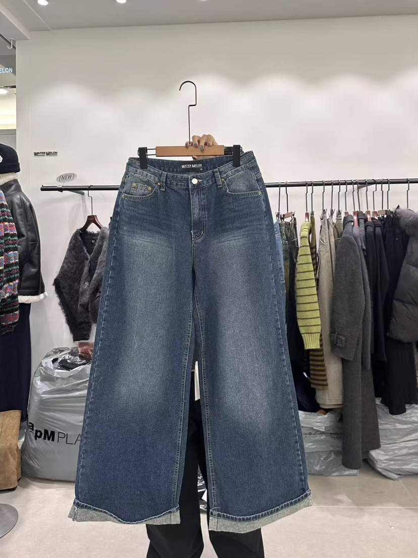 WATERMELON東大門㊣實拍女士新款推薦真品人氣休閑時尚牛仔褲WATER MELON牛仔褲圖色1