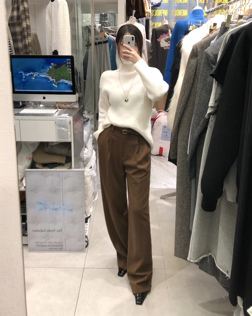 WORK SHOP東大門㊣直郵女士新品推薦人氣25秋冬職業針織衫Work_shop針織衫