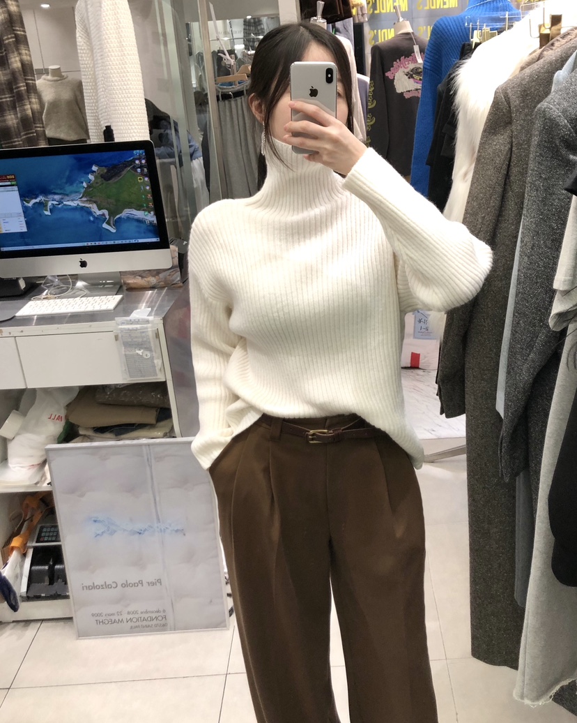 WORK SHOP東大門㊣直郵女士新品推薦人氣25秋冬職業針織衫Work_shop針織衫