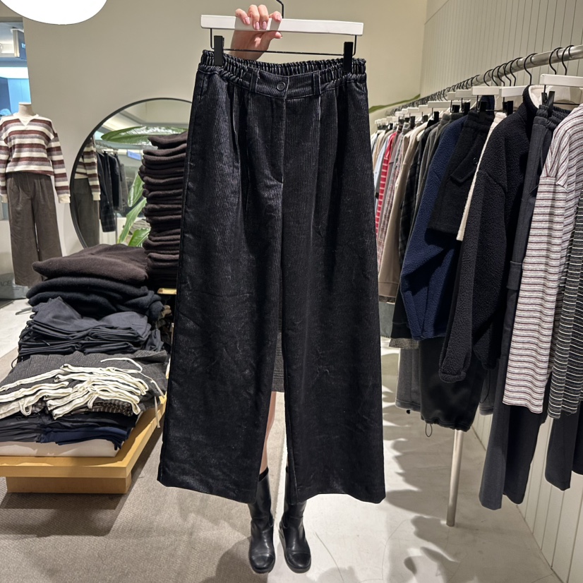 GRADE韓國直郵㊣女士新品職業時尚25秋冬休閑熱賣真品休閑褲GRADE休閑褲圖色1黑色