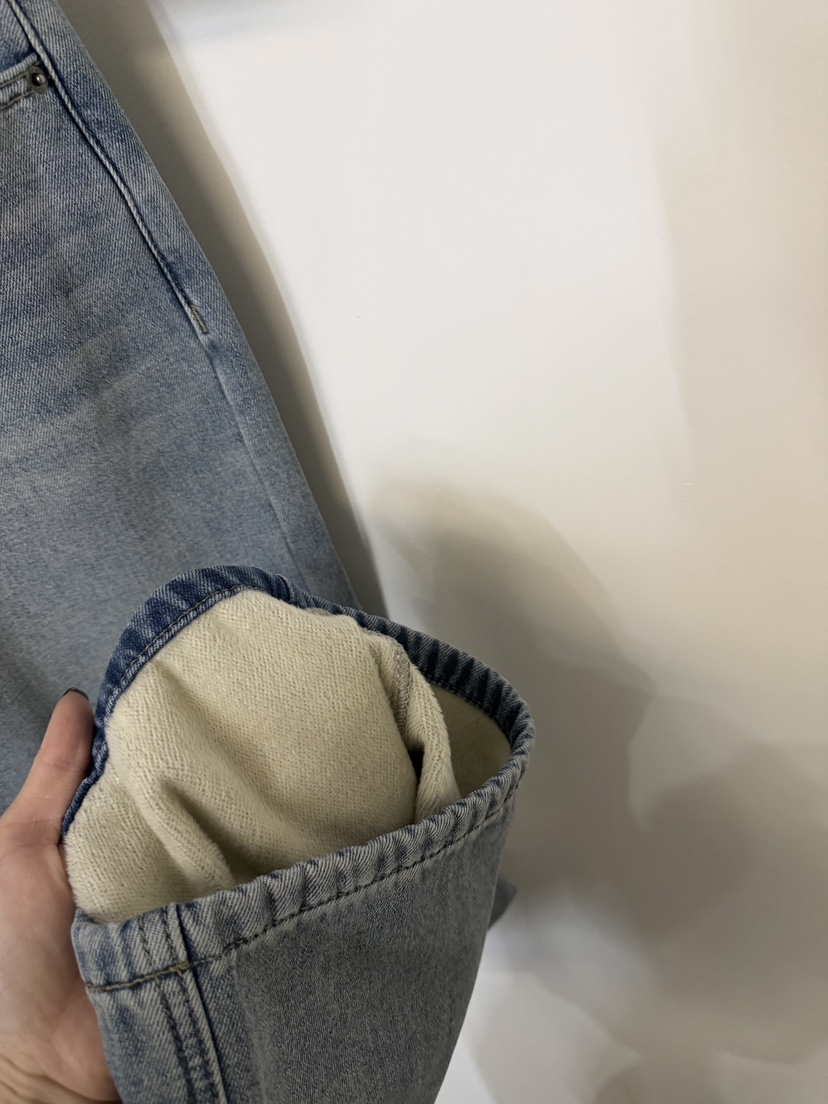 TWENTY FOUR SEVEN24-7東大門㊣代購女士新品推薦牛仔褲含腰帶加絨TEWNTY FOUR SEVEN24-7牛仔褲