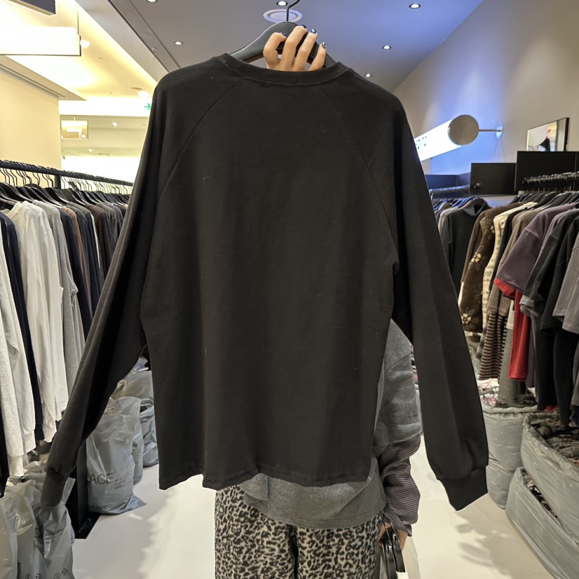 CREDITO東大門㊣直郵女裝新品熱賣職業時尚休閑推薦長袖T恤CREDITO長袖T恤