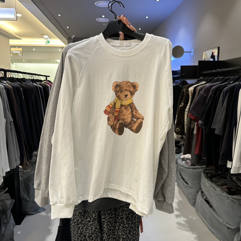 CREDITO東大門㊣直郵女裝新品熱賣職業時尚休閑推薦長袖T恤CREDITO長袖T恤圖色1