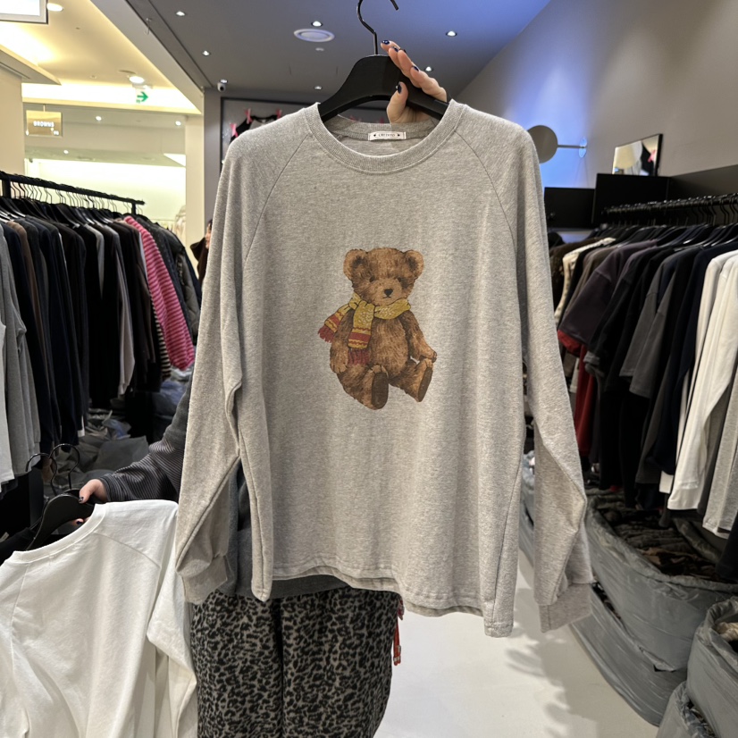 CREDITO東大門㊣直郵女裝新品熱賣職業時尚休閑推薦長袖T恤CREDITO長袖T恤圖色2