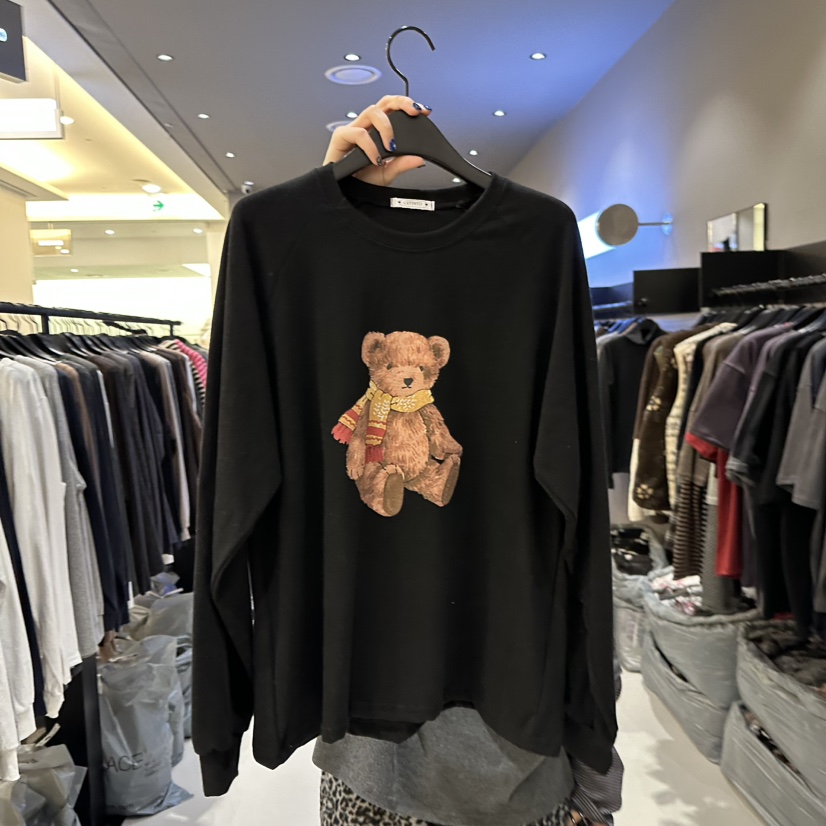 CREDITO東大門㊣直郵女裝新品熱賣職業時尚休閑推薦長袖T恤CREDITO長袖T恤圖色3