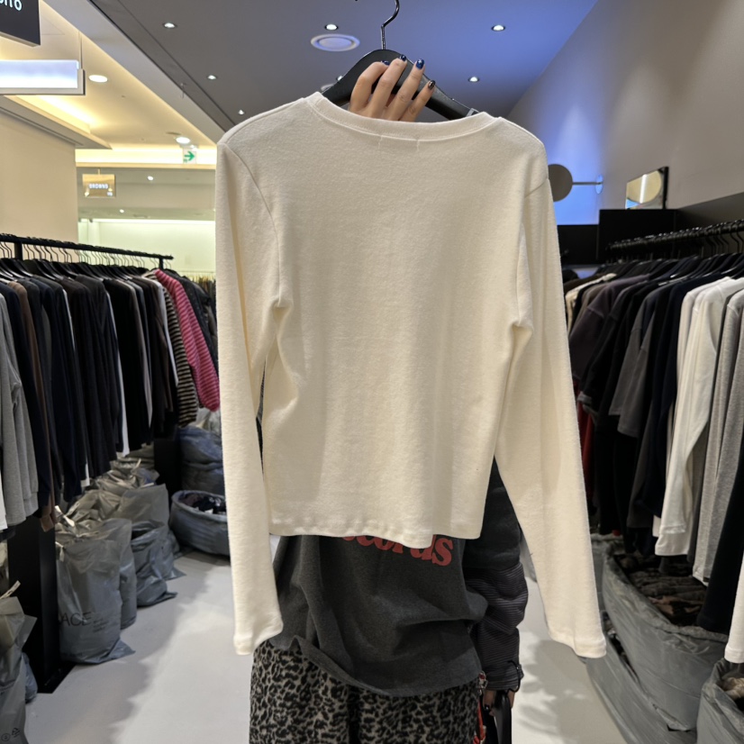 CREDITO東大門㊣代購女士新品真品人氣25秋冬職業休閑長袖T恤CREDITO長袖T恤
