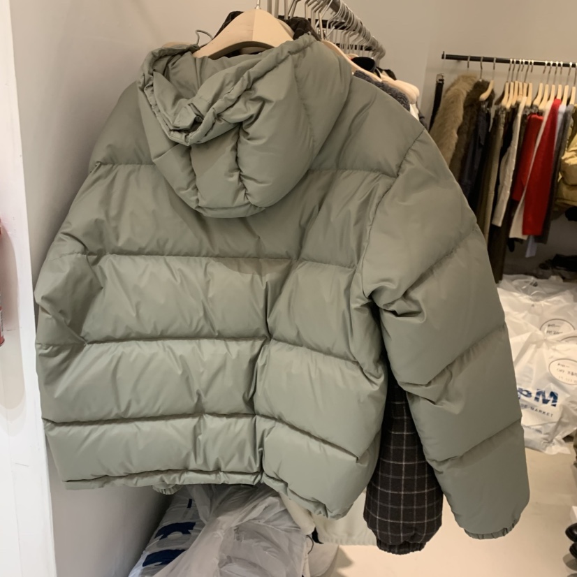 PLATE韓國代購㊣女裝新款25秋冬職業時尚短款羽絨服填充鴨絨PLATE短款羽絨服