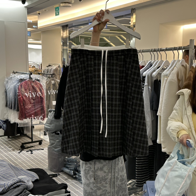 VIVE東大門㊣實拍女士新款25秋冬推薦熱賣人氣半身裙中短裙VIVE半身裙/中短裙圖色2