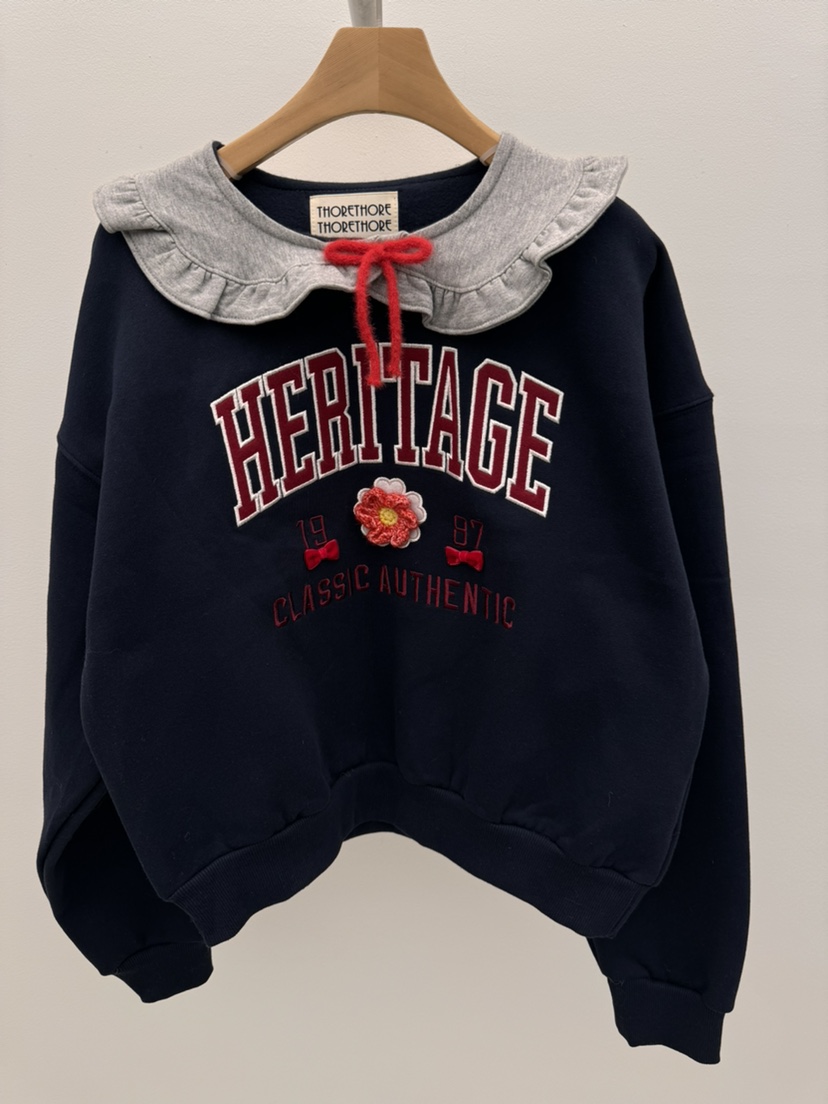 THORE韓國代購㊣女裝新款職業休閑真品推薦熱賣時尚人氣衛衣THORE衛衣圖色2