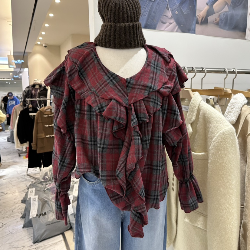 REPELLER東大門㊣代購女士新款人氣職業推薦時尚襯衫蕾絲衫REPELLER襯衫/蕾絲衫圖色1