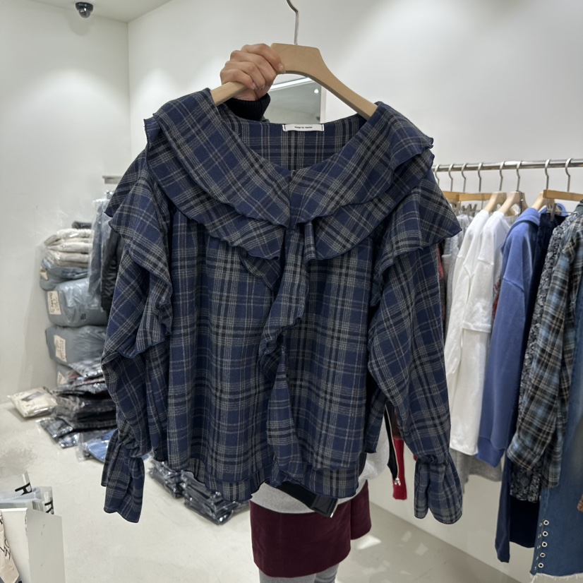 REPELLER東大門㊣代購女士新款人氣職業推薦時尚襯衫蕾絲衫REPELLER襯衫/蕾絲衫圖色2