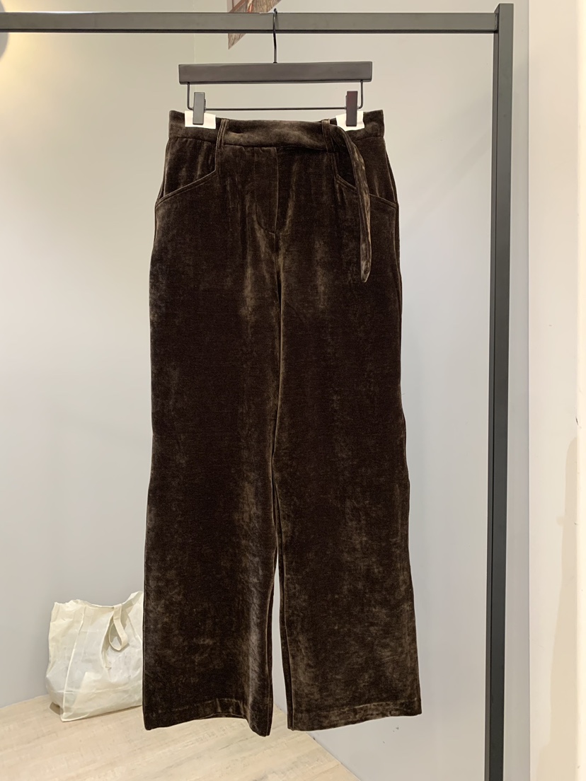 SOFTNESS東大門㊣實拍女士新品人氣職業25秋冬休閑褲天鵝絨Softness/Cosmic休閑褲圖色2