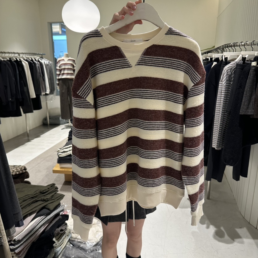 GRADE韓國代購㊣女裝新品熱賣25秋冬人氣時尚休閑推薦職業衛衣GRADE衛衣圖色1