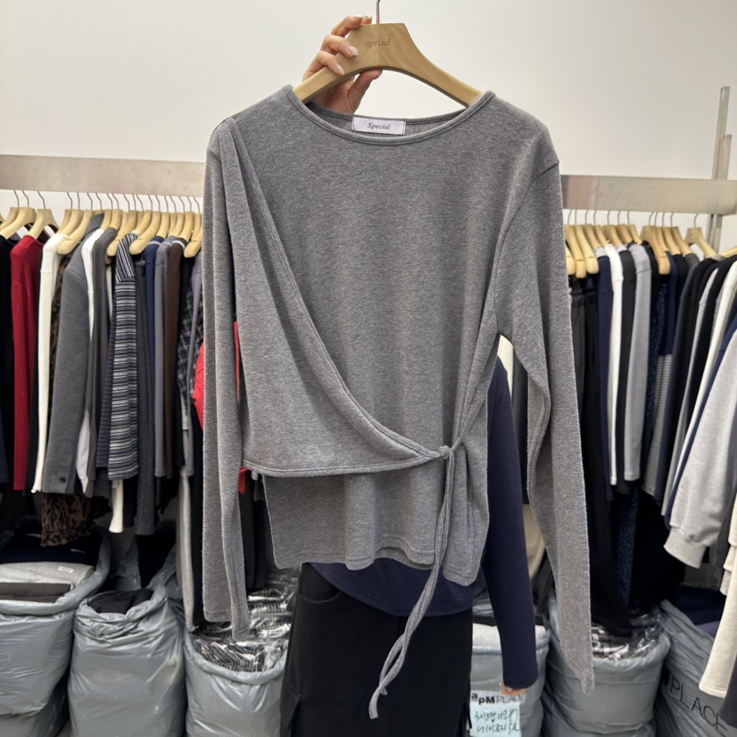SPECIAL東大門㊣實拍女士新款熱賣25秋冬推薦休閑人氣長袖T恤SPECIAL長袖T恤圖色2