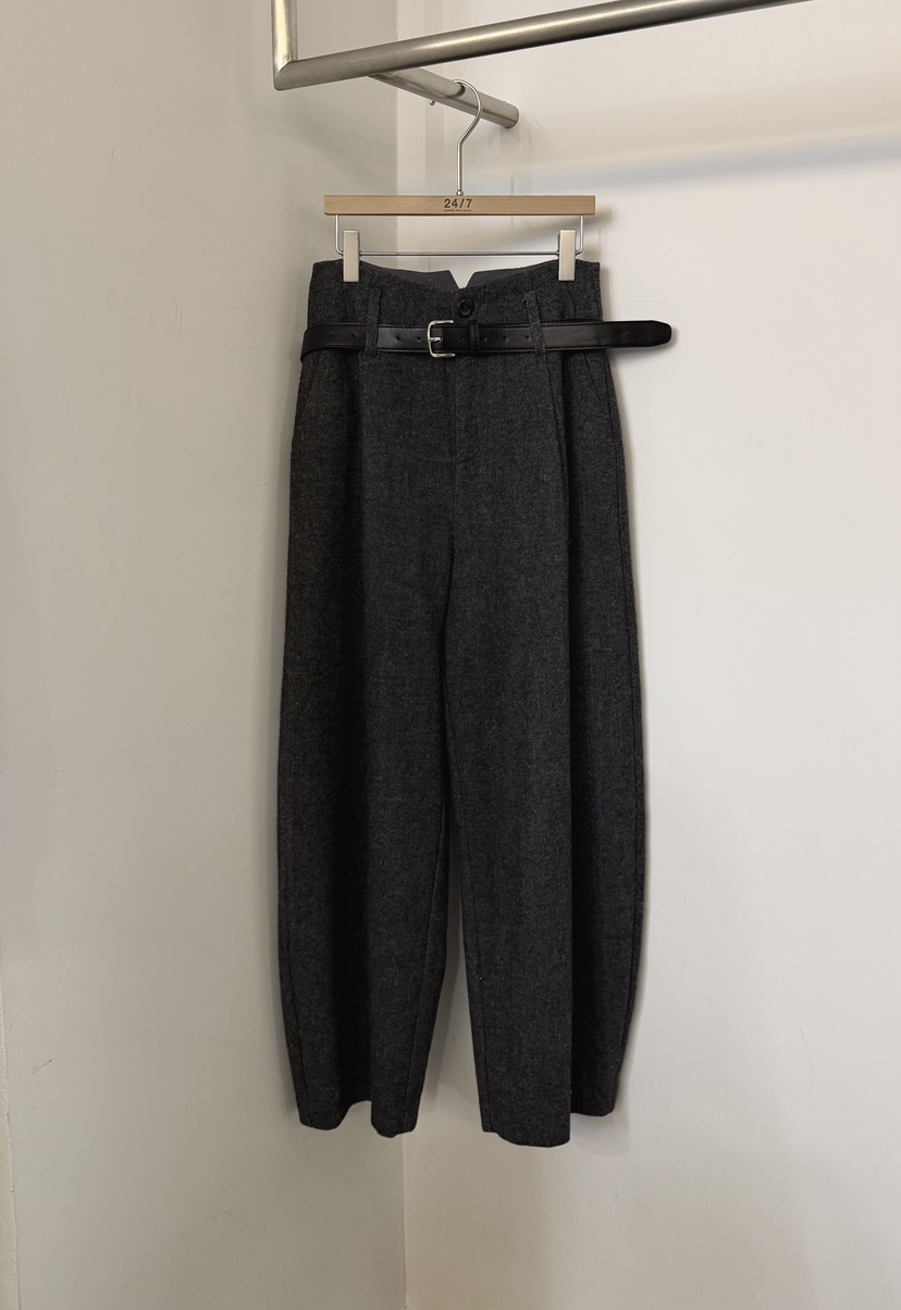 TWENTY FOUR SEVEN24-7東大門㊣實拍女裝新品休閑休閑褲含腰帶羊毛TEWNTY FOUR SEVEN24-7休閑褲圖色3