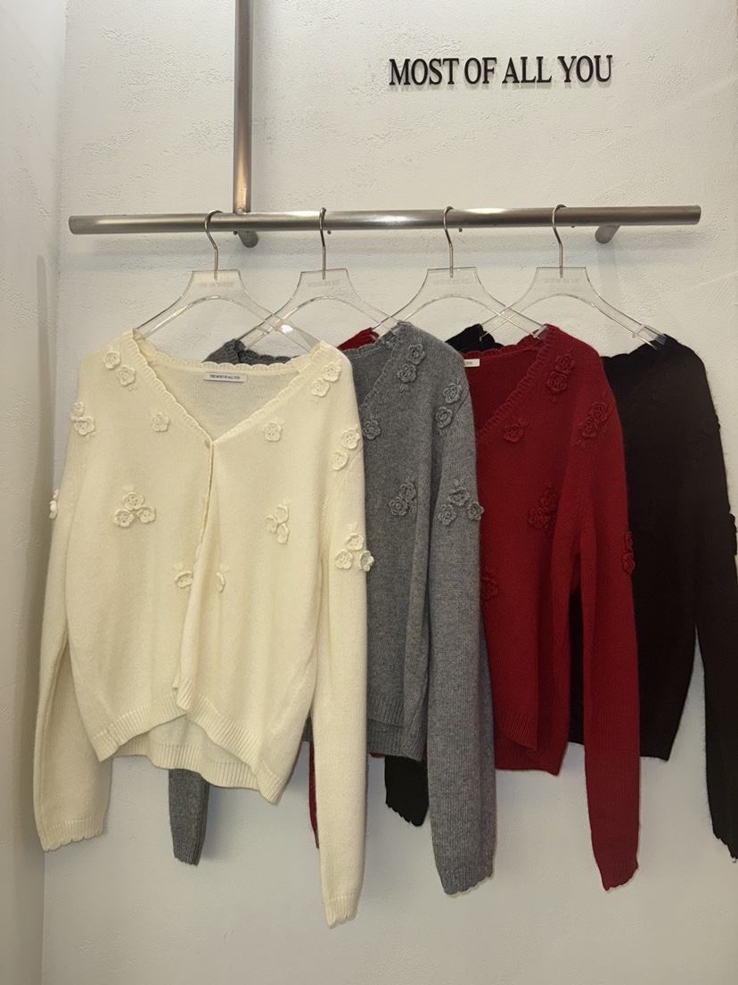 MOST OF ALL U東大門㊣代購女士新品人氣熱賣休閑針織衫MOST OF ALL U針織衫