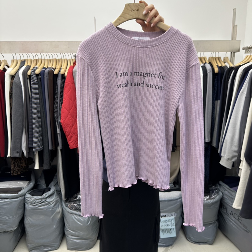 SPECIAL東大門㊣代購女士新款真品推薦職業休閑25秋冬長袖T恤SPECIAL長袖T恤圖色2