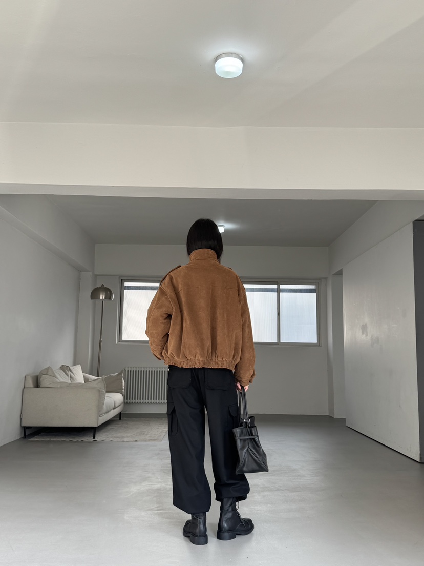 LIMLIMLIM東大門㊣代購女裝新款熱賣人氣推薦休閑夾克絨面革LIM LIM LIM夾克