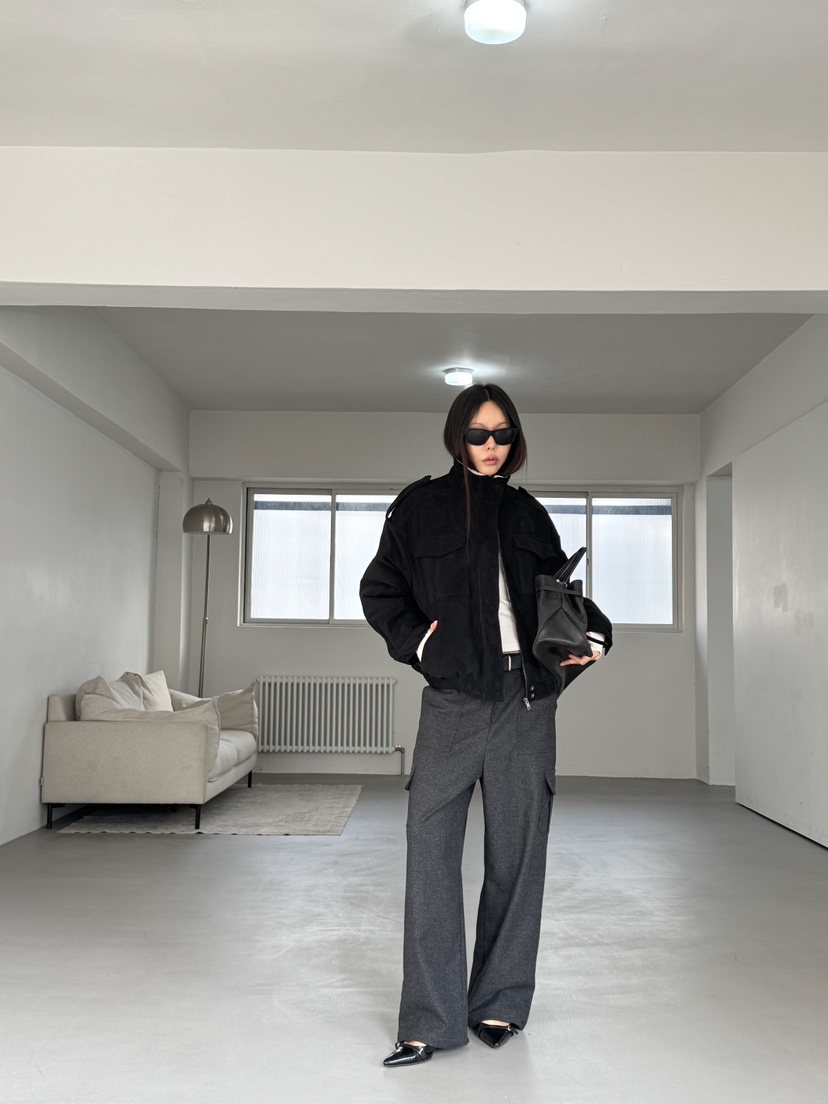 LIMLIMLIM東大門㊣代購女裝新款熱賣人氣推薦休閑夾克絨面革LIM LIM LIM夾克