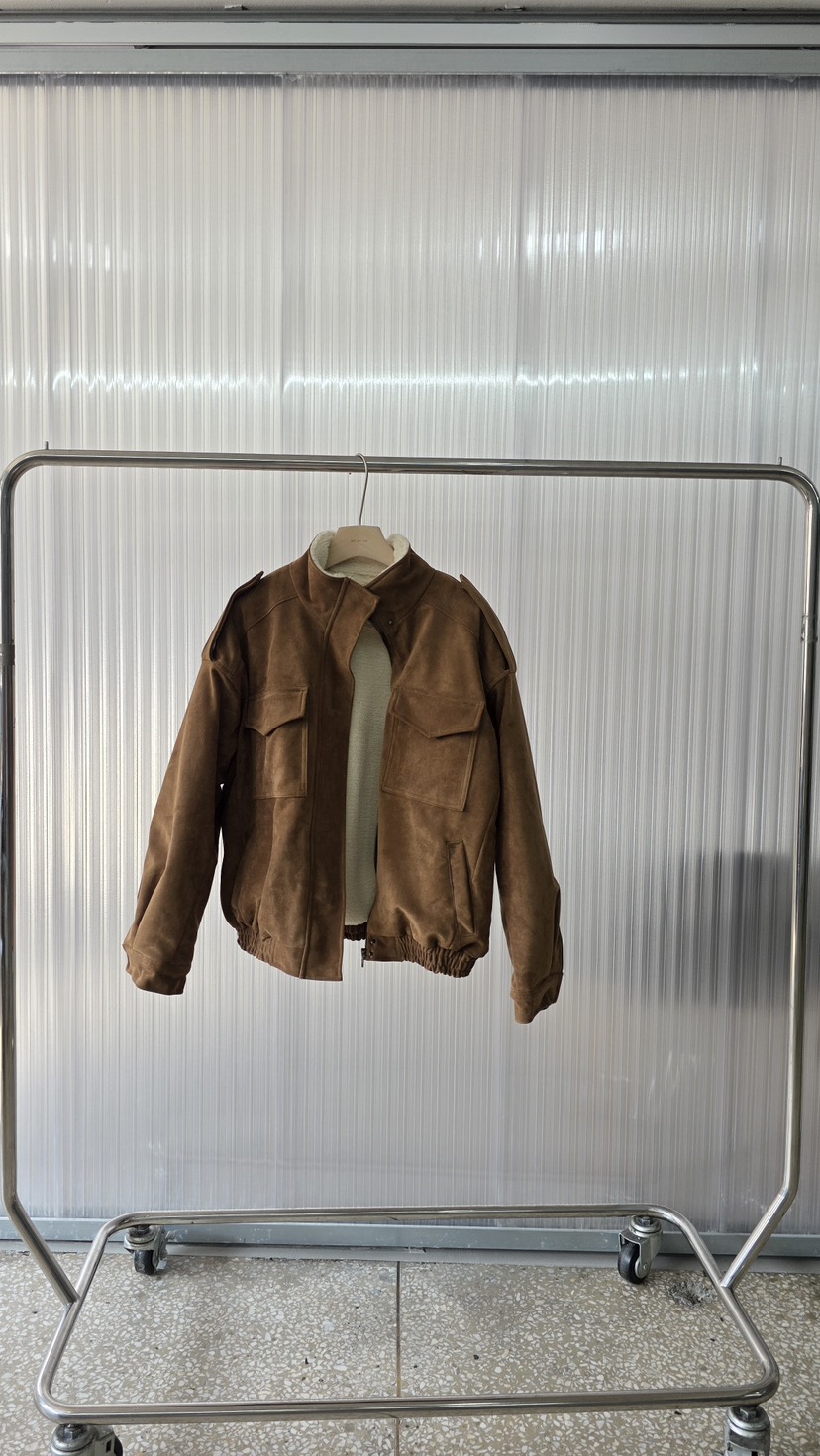 LIMLIMLIM東大門㊣代購女裝新款熱賣人氣推薦休閑夾克絨面革LIM LIM LIM夾克圖色1