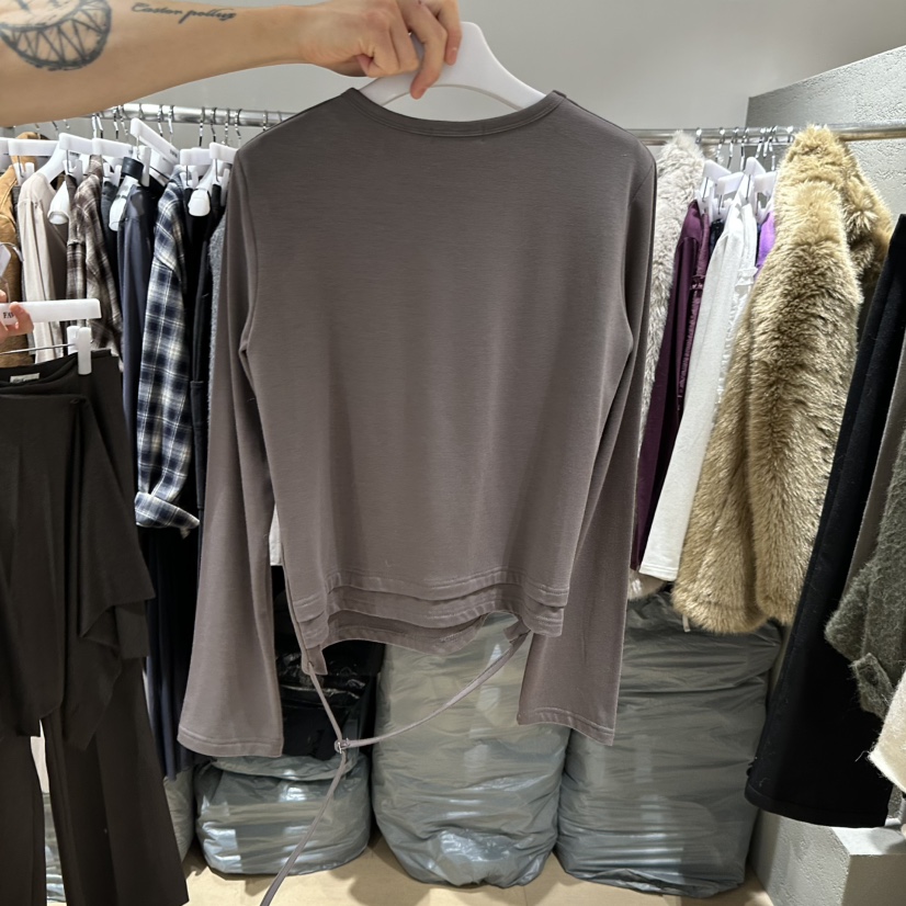 FAVOR-P韓國直郵㊣女裝新品人氣推薦職業25秋冬真品長袖T恤FAVOR-P長袖T恤