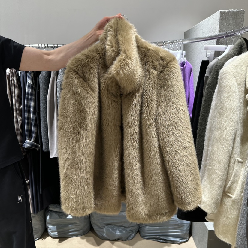 FAVOR-P韓國代購㊣女裝新品職業25秋冬推薦時尚熱賣短款大衣FAVOR-P短款大衣圖色1