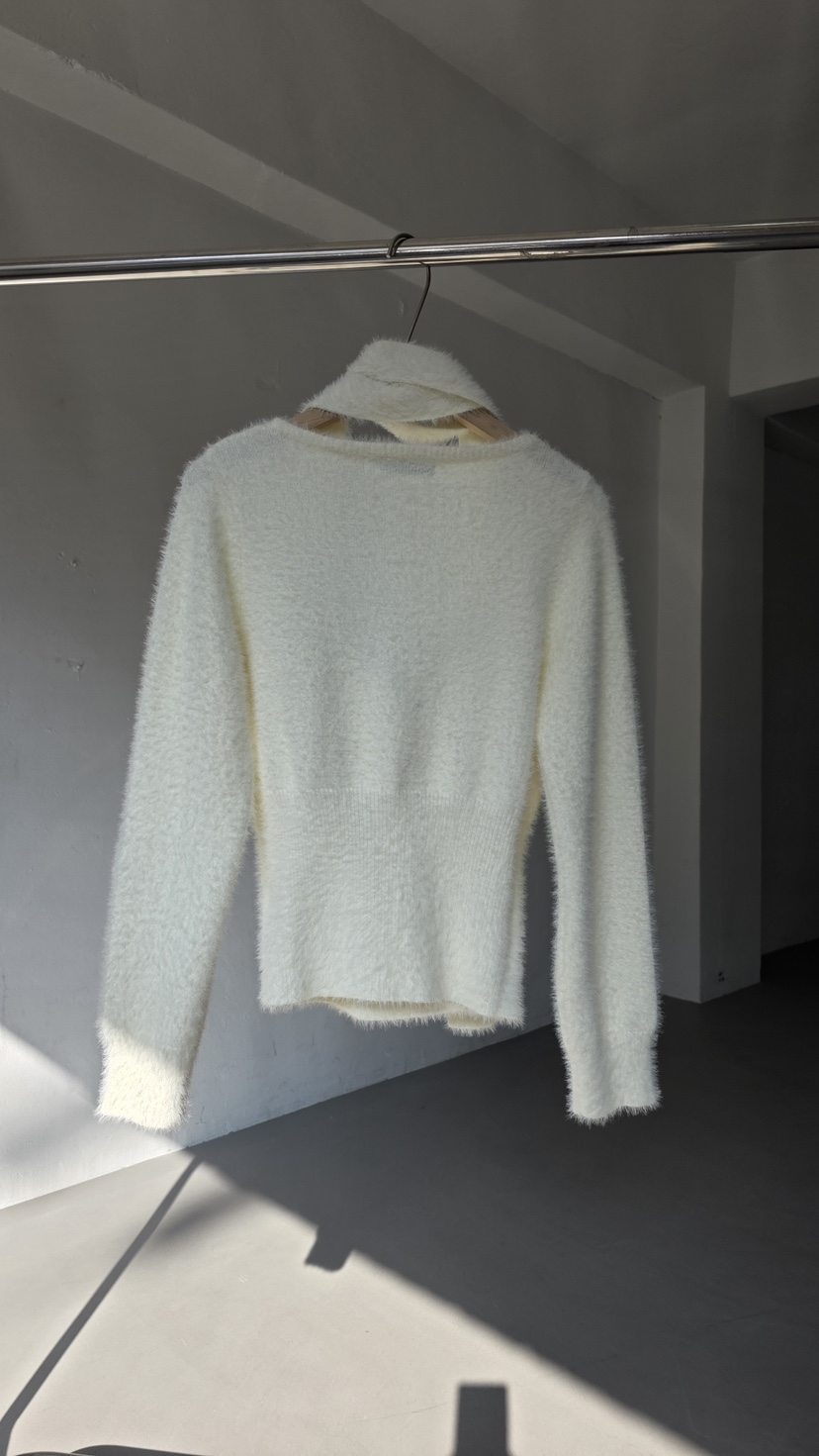 LIMLIMLIM東大門㊣實拍女士新款推薦25秋冬熱賣針織衫含脖帶LIM LIM LIM針織衫