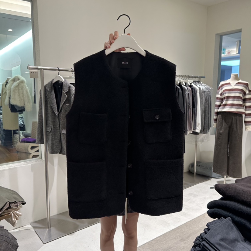 GRADE韓國直郵㊣女士新品25秋冬職業真品推薦休閑熱賣時尚馬甲GRADE馬甲圖色2