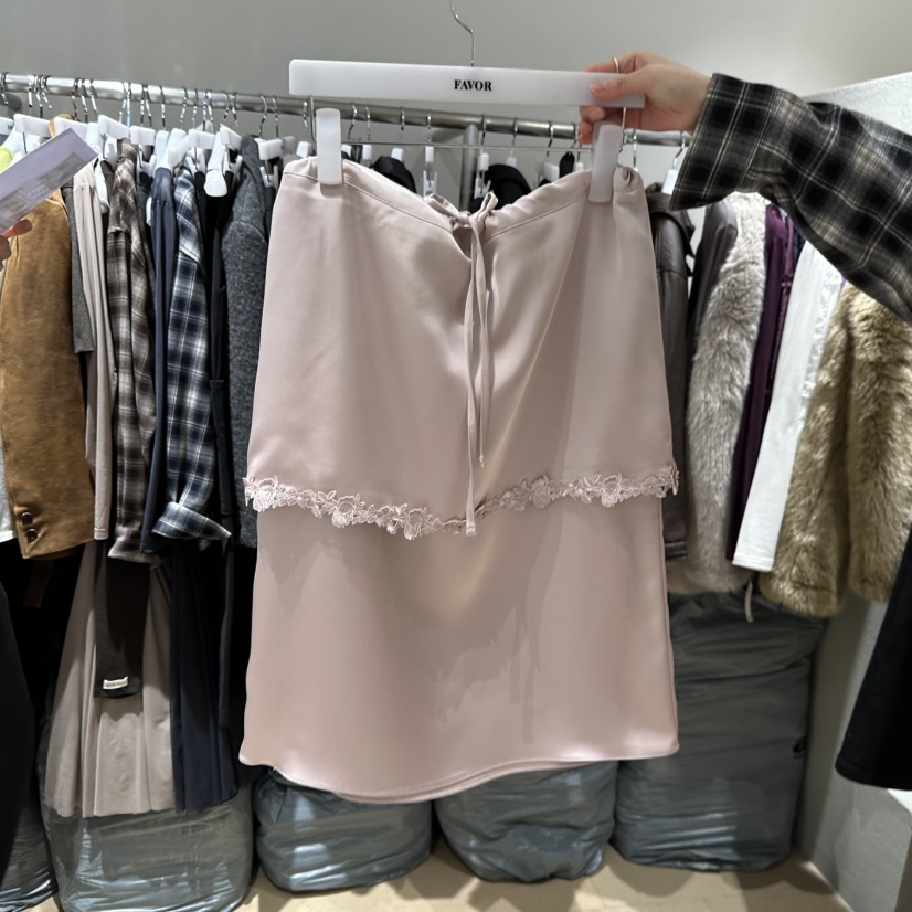 FAVOR-P韓國直郵㊣女士新品推薦休閑真品熱賣半身裙中短裙FAVOR-P半身裙/中短裙圖色1