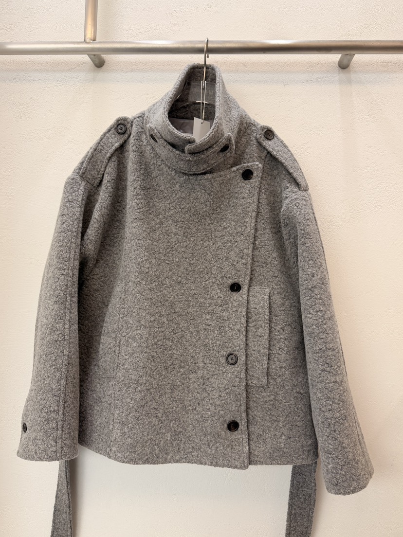 MOST OF ALL U東大門㊣直郵女裝新品25秋冬短款大衣羊毛MOST OF ALL U短款大衣圖色1