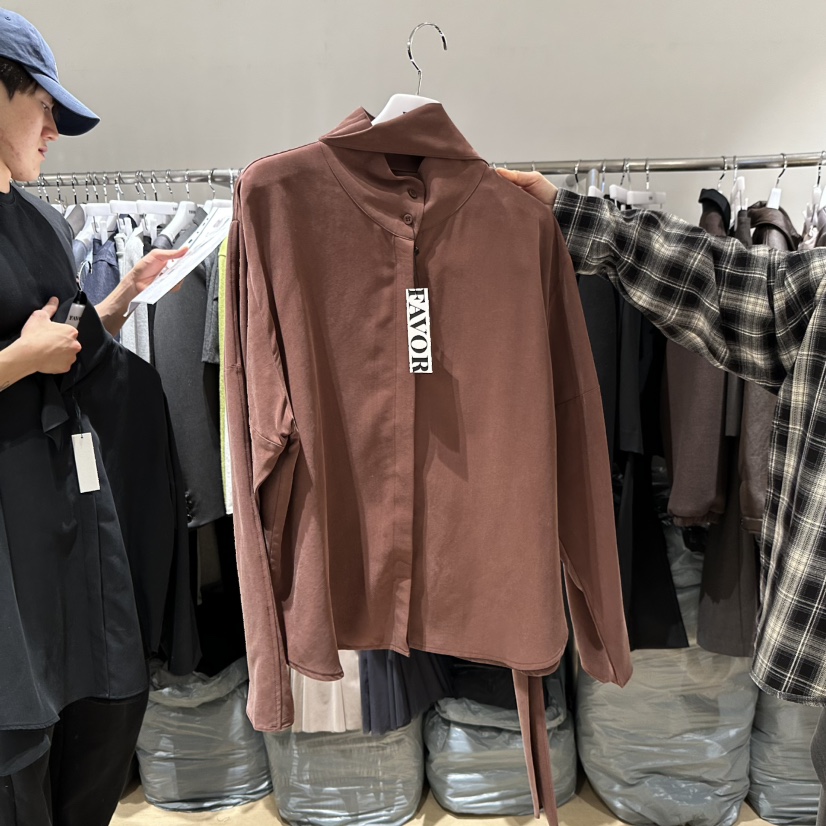 FAVOR-P韓國代購㊣女裝新品熱賣人氣25秋冬真品襯衫蕾絲衫FAVOR-P襯衫/蕾絲衫圖色2