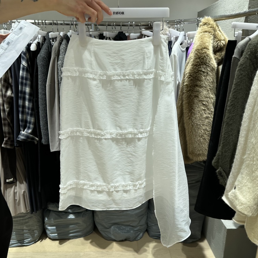 FAVOR-P韓國代購㊣女裝新款25秋冬時尚人氣休閑半身裙中短裙FAVOR-P半身裙/中短裙圖色1