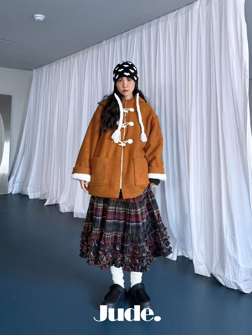 HEYJUDE東大門㊣實拍女士新款25秋冬休閑職業人氣半身裙中短裙HEYJUDE半身裙/中短裙