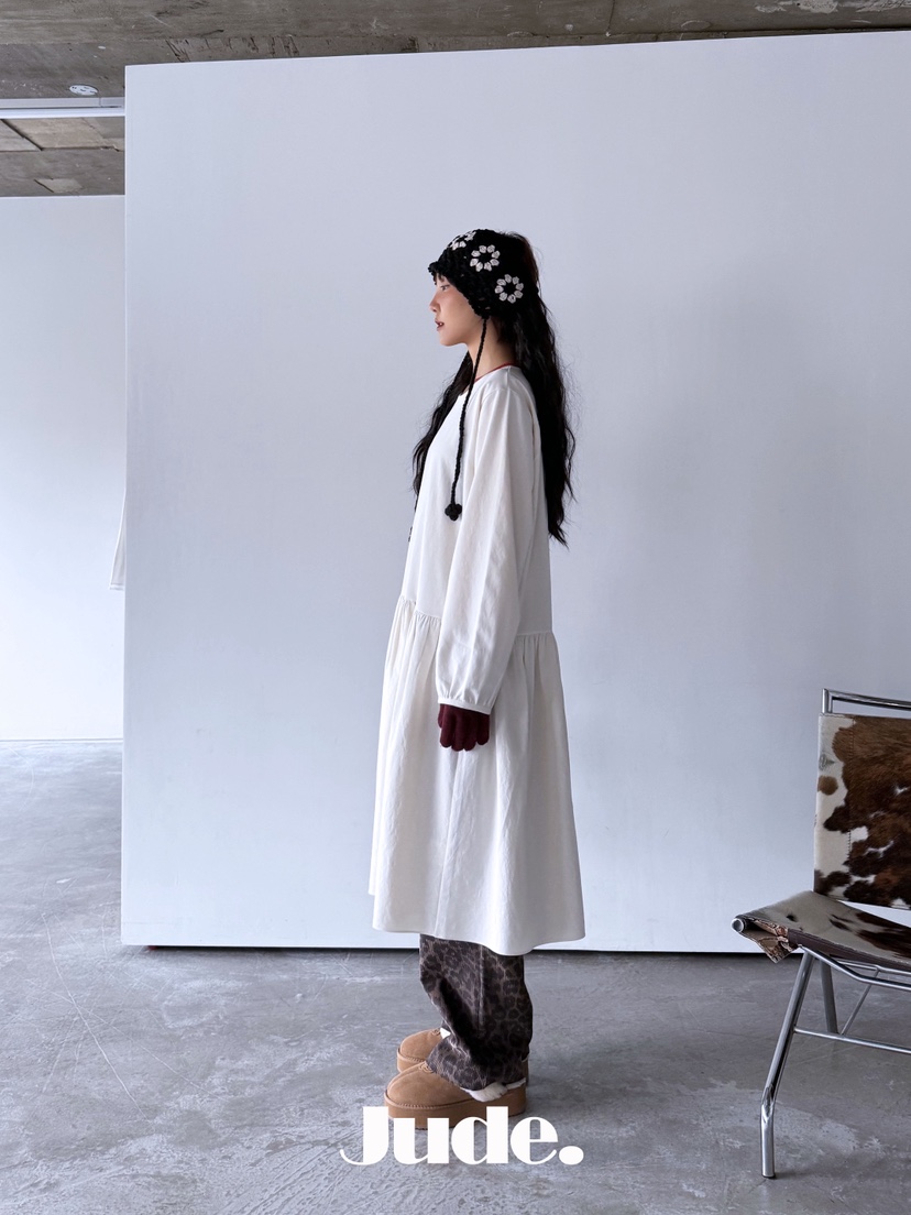 HEYJUDE東大門㊣直郵女裝新款推薦時尚25秋冬真品休閑連衣裙HEYJUDE連衣裙