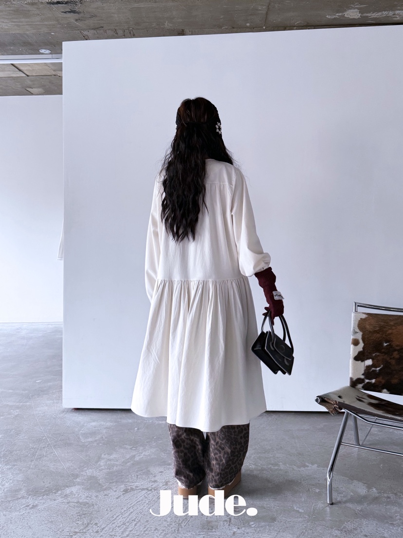 HEYJUDE東大門㊣直郵女裝新款推薦時尚25秋冬真品休閑連衣裙HEYJUDE連衣裙