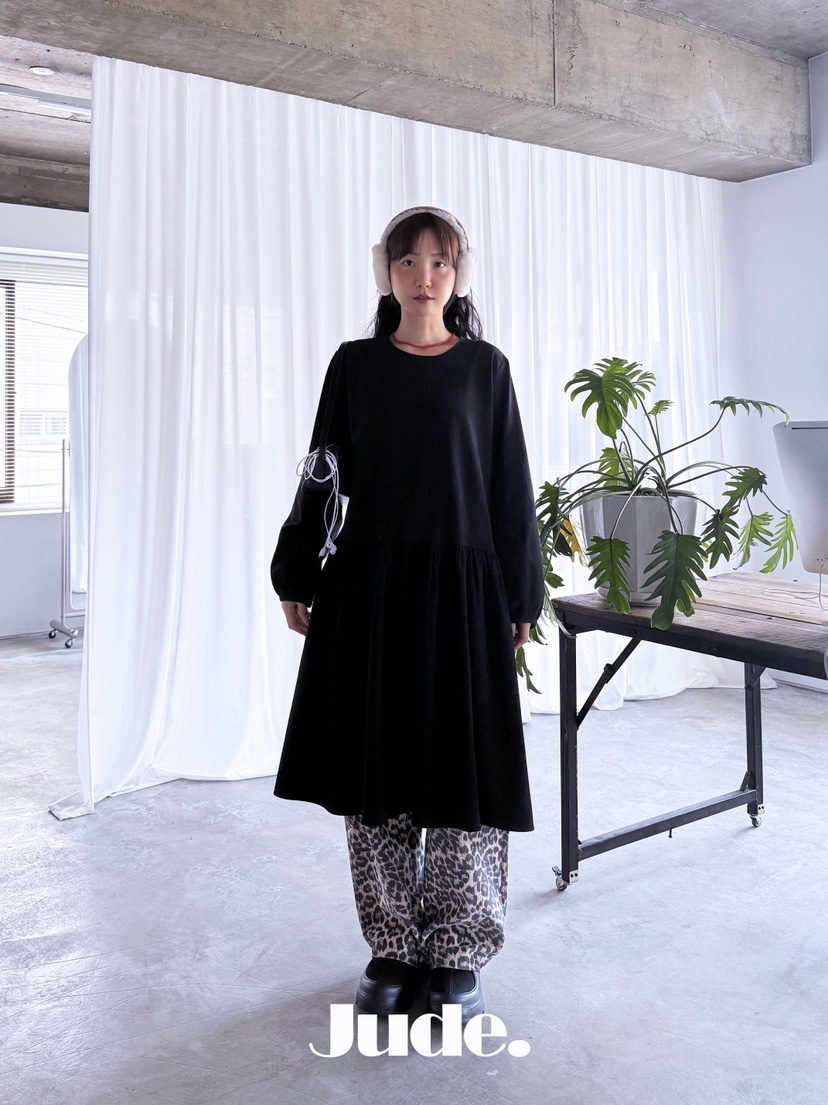 HEYJUDE東大門㊣直郵女裝新款推薦時尚25秋冬真品休閑連衣裙HEYJUDE連衣裙