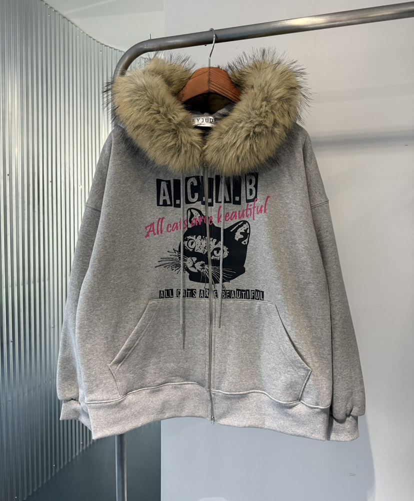 HEYJUDE東大門㊣實拍女士新款真品時尚人氣休閑夾克連帽拉鏈衫HEYJUDE夾克圖色1