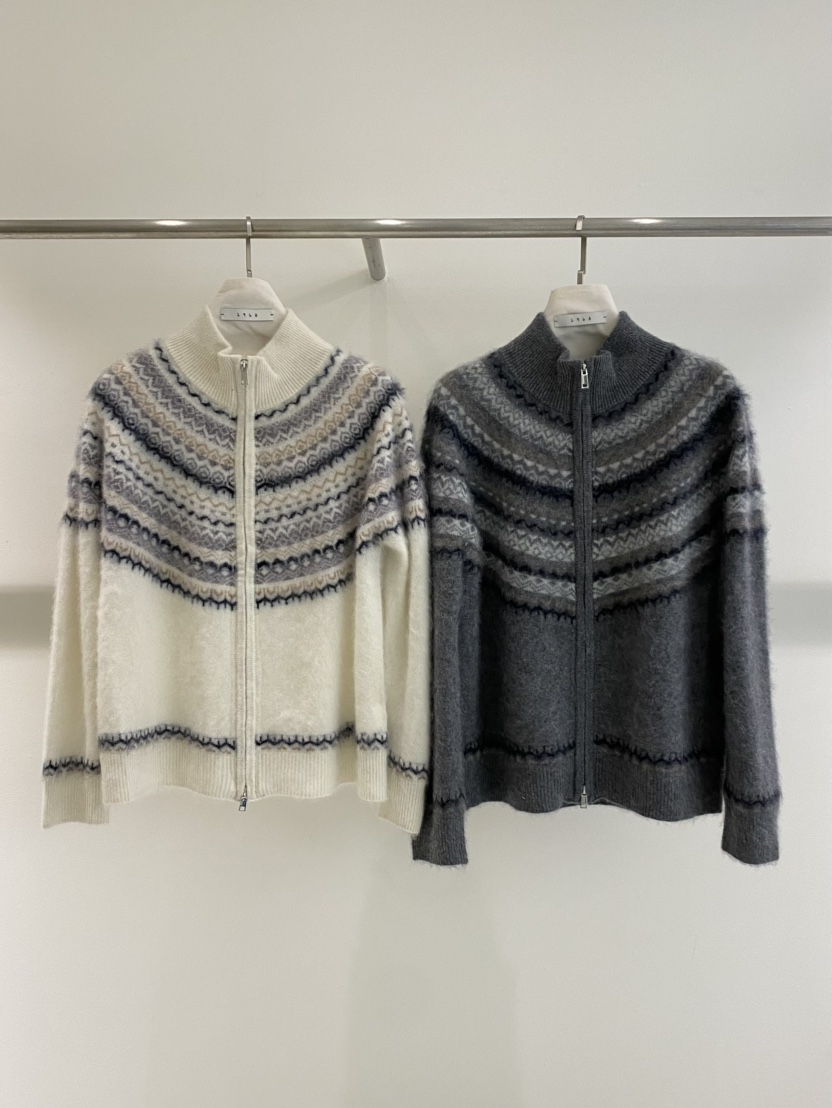 1968韓國直郵㊣女裝新款推薦熱賣休閑人氣職業針織衫拉鏈開衫1968/YEOUYA針織衫