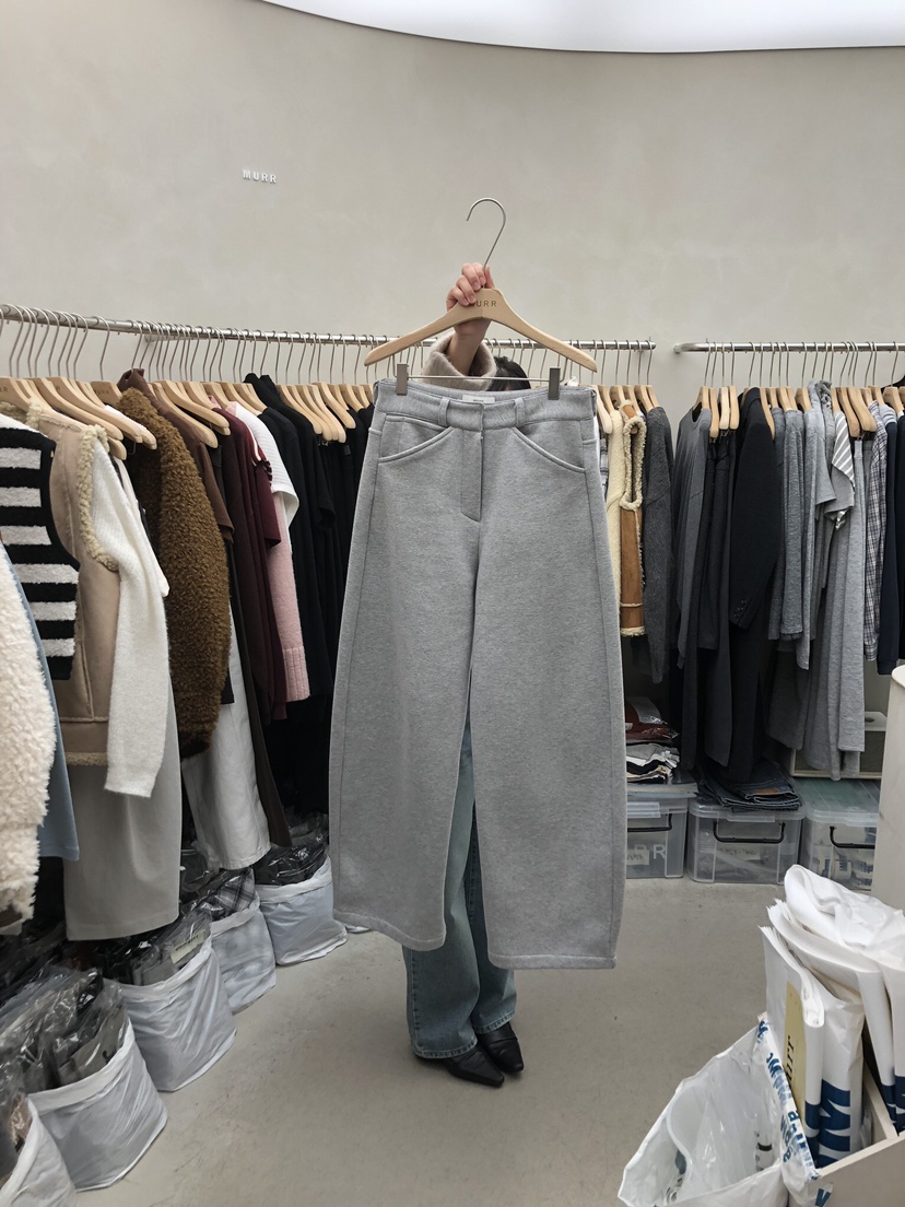 MURR東大門㊣實拍女裝新品25秋冬推薦休閑真品熱賣休閑褲加絨MURR休閑褲圖色1