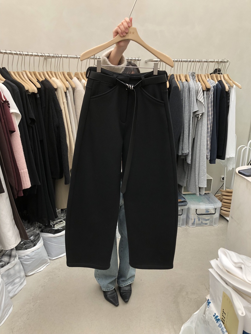 MURR東大門㊣實拍女裝新品25秋冬推薦休閑真品熱賣休閑褲加絨MURR休閑褲圖色2