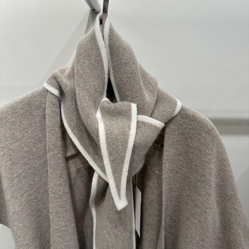 LAMINEDOR東大門㊣實拍女士新款25秋冬職業人氣針織衫含圍巾LA MINE DOR針織衫