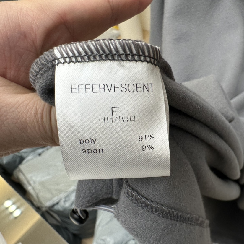 EFFERVESCENT韓國直郵㊣女士新款休閑25秋冬時尚人氣衛衣拉鏈evc/effervescent衛衣