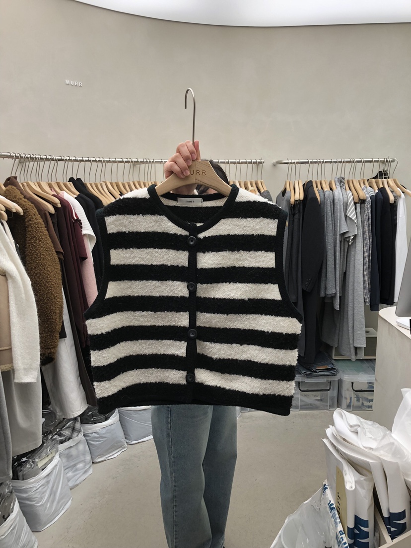 MURR韓國直郵㊣女裝新品休閑人氣職業時尚熱賣25秋冬推薦馬甲MURR馬甲圖色1