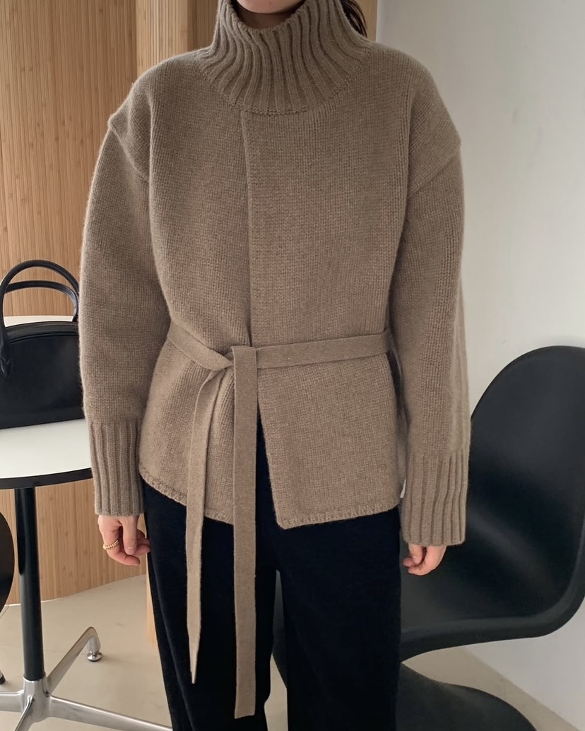 REGULARLY/PLACOR東大門㊣直郵女士新品人氣職業針織衫腰帶REGULARLY/PLACOR針織衫